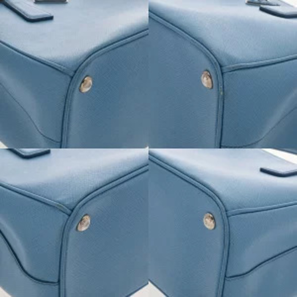 Prada Galleria Bag Blue Saffiano Leather Handbag - Picture 6 of 9